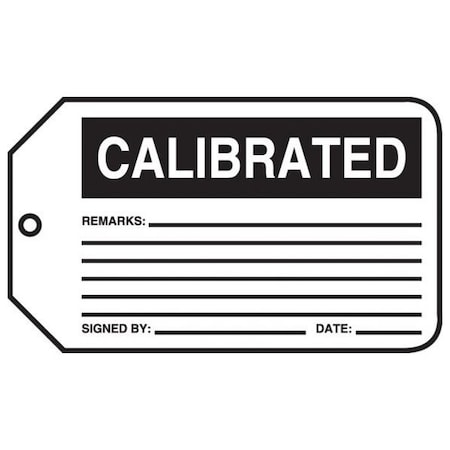 Accuform PF-Cardstock, 2-1/8 in Width, 1/4 in Height, , 25 PK MMT310CTP